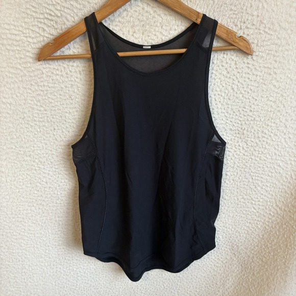 Lululemon‎ Sculpt Tank Top with Mesh Cutout Black Women's Size Small - Picture 1 of 5